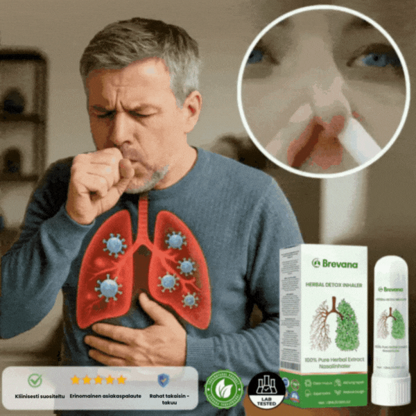 Brevana™ | Poistaa jopa 97 % keuhkomyrkyistä vain 15 minuutissa